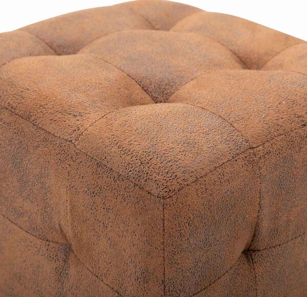 Noční stolky 2 ks hnědé 30 x 30 x 30 cm umělá broušená kůže 249014