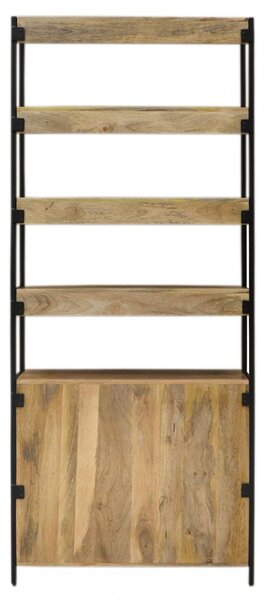 Knihovna 90x213x35 Gita z masivu mango