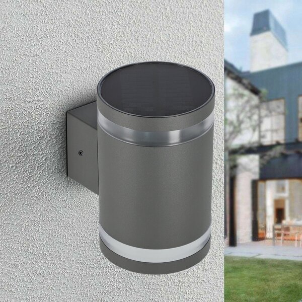 LED nástěnné svítidlo, 2 W, 15 lm, neutrální bílá, IP44, 14 × 12 × 9 cm