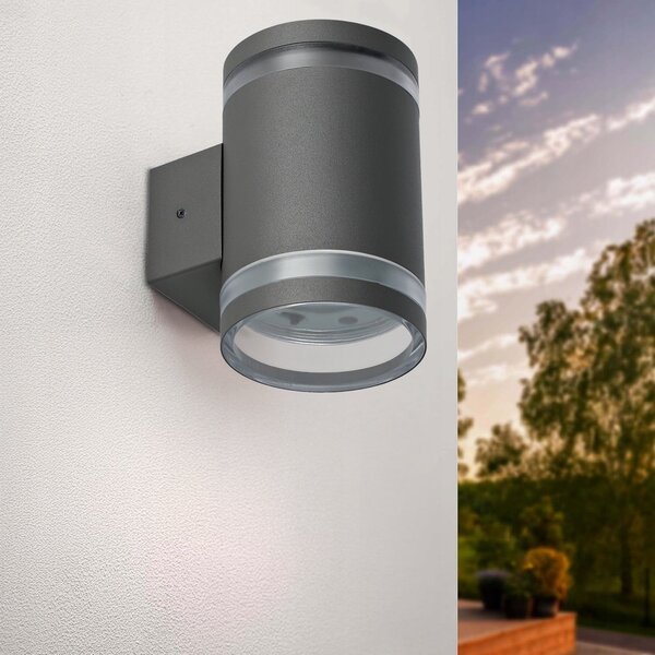 LED nástěnné svítidlo, 2 W, 15 lm, neutrální bílá, IP44, 14 × 12 × 9 cm