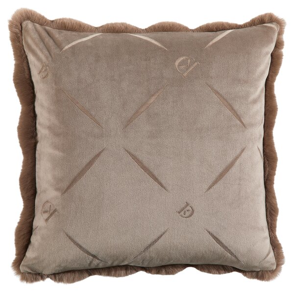POTAH NA POLŠTÁŘ Z KOŽEŠINY 48/48 cm Dieter Knoll - Potahy na polštáře