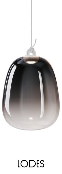 Lodes Designové závěsné LED svítidlo Oblò, 7W, v. 34,7 cm, CRI90 Barva: Transparentní, Teplota světla: 2700K - teplá bílá