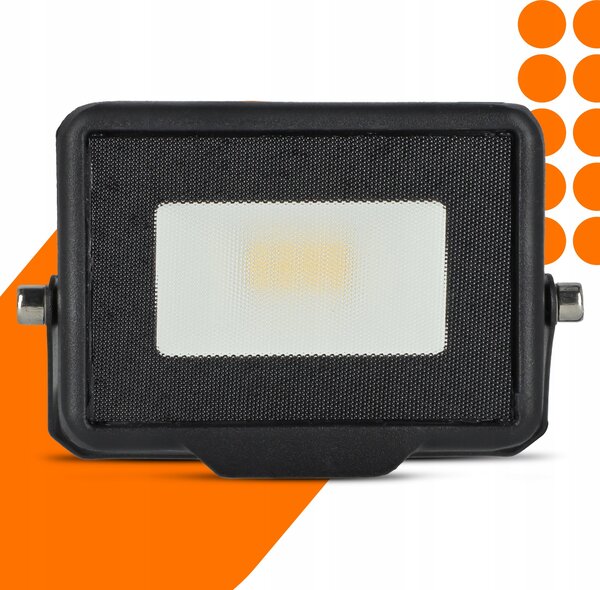 Solární LED reflektor 10 W, IP65, neutrální bílá, úhel 120°, 9 × 7 × 3 cm