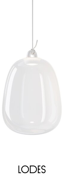 Lodes Designové závěsné LED svítidlo Oblò, 7W, v. 34,7 cm, CRI90 Barva: Transparentní, Teplota světla: 2700K - teplá bílá