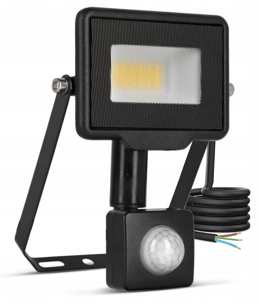Solární LED reflektor 20 W, IP65, úhel 120°, 14 × 9 × 3 cm
