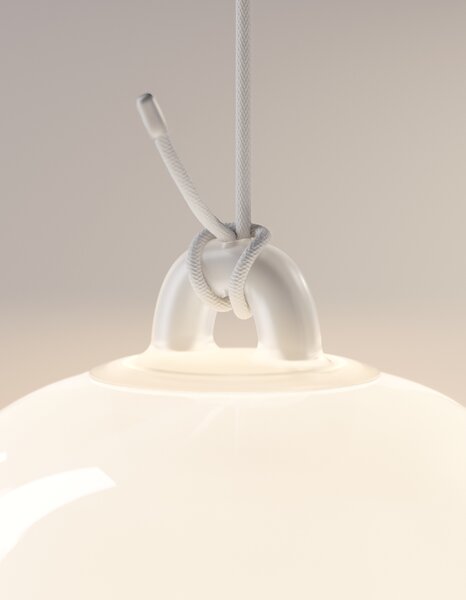 Lodes Designové závěsné LED svítidlo Oblò, 7W, v. 34,7 cm, CRI90 Barva: Transparentní, Teplota světla: 2700K - teplá bílá
