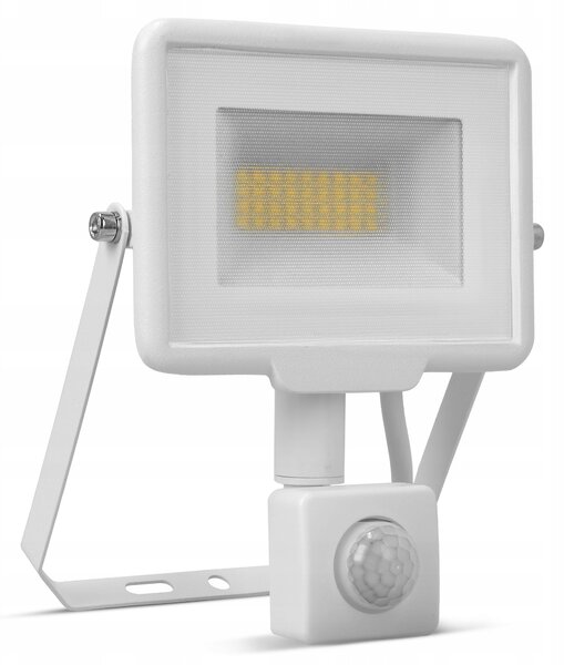 Solární LED reflektor 30 W, IP65, úhel 120°, 16 × 12 × 3 cm