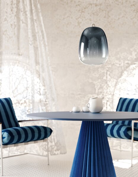 Lodes Designové závěsné LED svítidlo Oblò, 7W, v. 34,7 cm, CRI90 Barva: Transparentní, Teplota světla: 2700K - teplá bílá