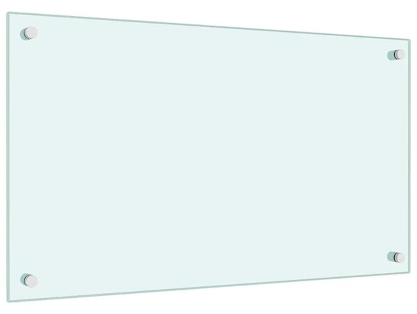 Kuchyňský panel mléčný 70 x 40 cm tvrzené sklo 249451