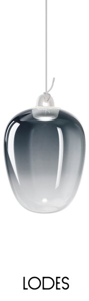 Lodes Designové závěsné LED svítidlo Oblò, 7W, v. 29,6 cm, CRI90 Barva: Transparentní, Teplota světla: 2700K - teplá bílá