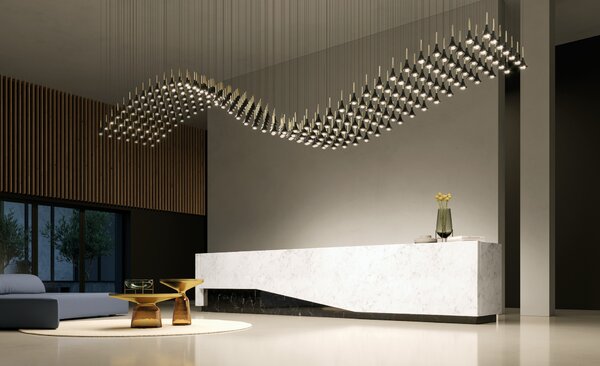 Lodes Designové závěsné LED svítidlo RAIN, 7W, v. 21 cm, CRI90 Barva: Matná černá, Teplota světla: 2700K - teplá bílá, Barva montury: Matná černá