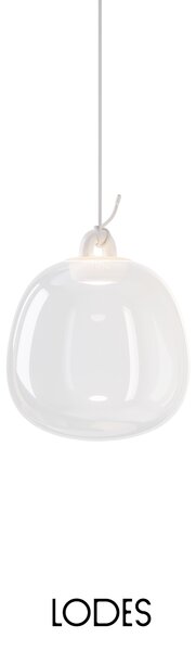 Lodes Designové závěsné LED svítidlo Oblò, 7W, v. 24,3 cm, CRI90 Barva: Transparentní, Teplota světla: 2700K - teplá bílá