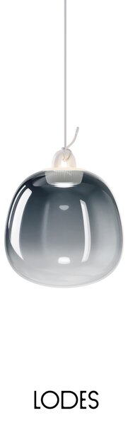 Lodes Designové závěsné LED svítidlo Oblò, 7W, v. 24,3 cm, CRI90 Barva: Transparentní, Teplota světla: 2700K - teplá bílá