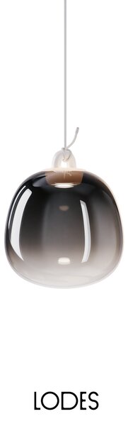 Lodes Designové závěsné LED svítidlo Oblò, 7W, v. 24,3 cm, CRI90 Barva: Transparentní, Teplota světla: 2700K - teplá bílá