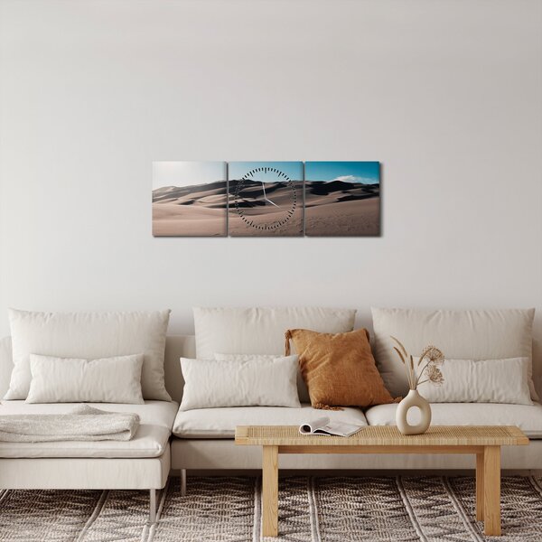 Obraz - Z pouště (s hodinami) (90x30 cm)