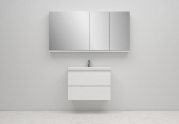 Cersanit Moduo, zrcadlová závěsná skříňka 60cm, bílá, S590-018-DSM