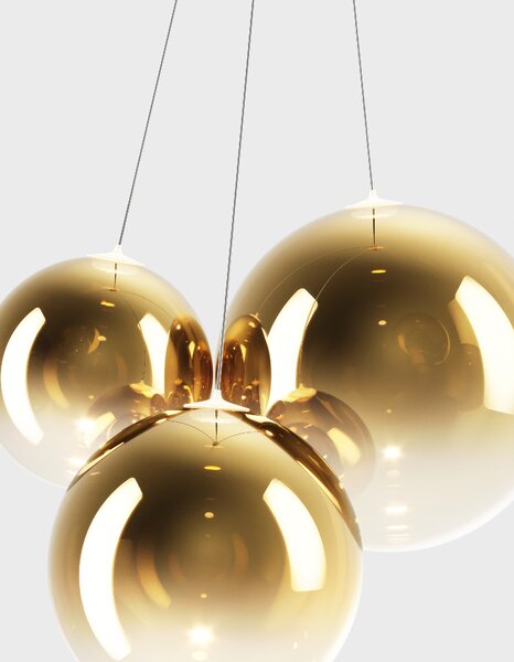 Lodes Designové závěsné LED svítidlo RANDOM SUSPENSION, 3x1W, š. 29 cm, CRI90 Barva: Sněhově bílá, Teplota světla: 2700K - teplá bílá