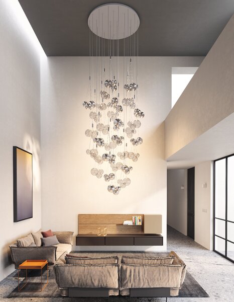 Lodes Designové závěsné LED svítidlo RANDOM SUSPENSION, 3x1W, š. 29 cm, CRI90 Barva: Sněhově bílá, Teplota světla: 2700K - teplá bílá