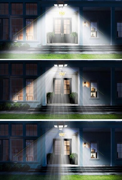 Solární LED reflektor, neutrální bílá, IP44
