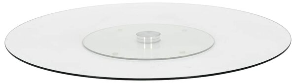 Otočný servírovací tác transparentní 60 cm tvrzené sklo 249498