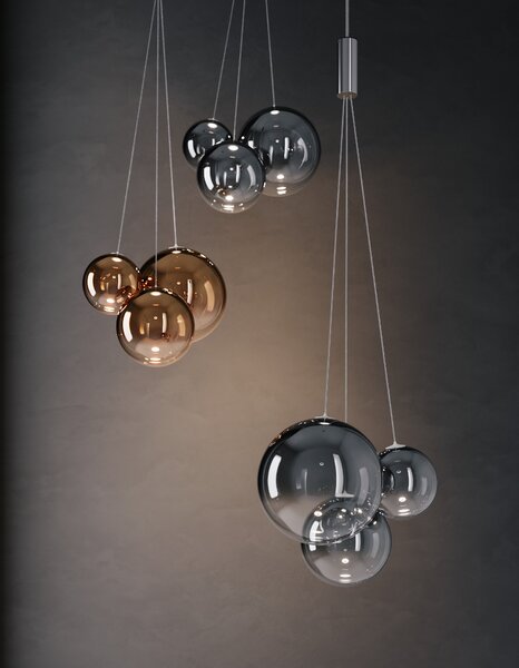 Lodes Designové závěsné LED svítidlo RANDOM SUSPENSION, 3x1W, š. 29 cm, CRI90 Barva: Sněhově bílá, Teplota světla: 2700K - teplá bílá