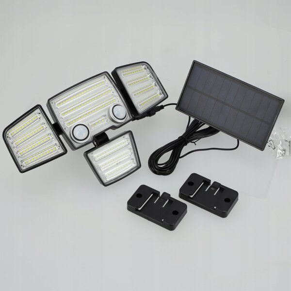 Solární LED reflektor, neutrální bílá, IP44