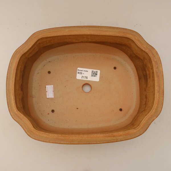 E-bonsai Keramická bonsai miska 22,5 x 17,5 x 7,5 cm béžová