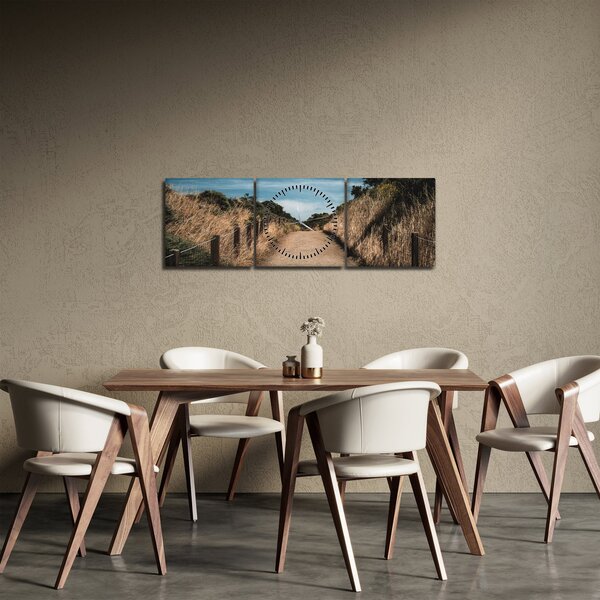 Obraz - Na stezce (s hodinami) (90x30 cm)