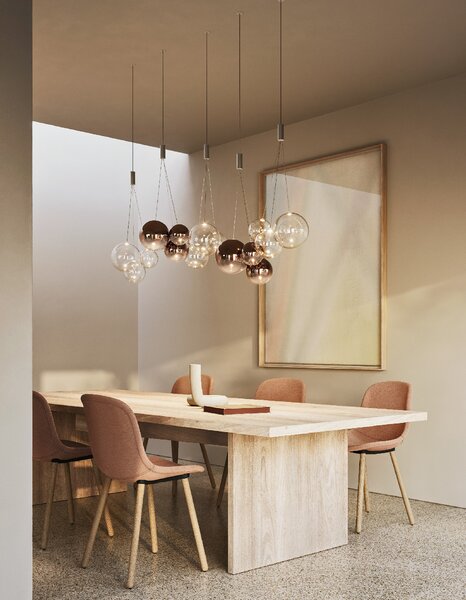 Lodes Designové závěsné LED svítidlo RANDOM SUSPENSION, 3x1W, š. 29 cm, CRI90 Barva: Sněhově bílá, Teplota světla: 2700K - teplá bílá