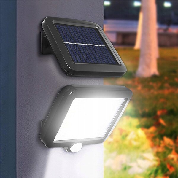 Solární LED reflektor, neutrální bílá, IP44