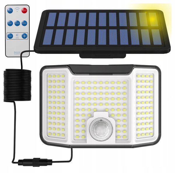 Solární LED reflektor, studená bílá, IP44