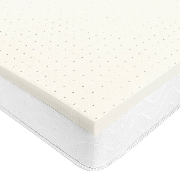 Latexová vrchní matrace pro optimální ventilaci bílá 70x190 cm