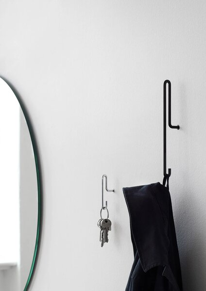 Moebe Nástěnný kovový háček Wall Hook Black - Large MB119