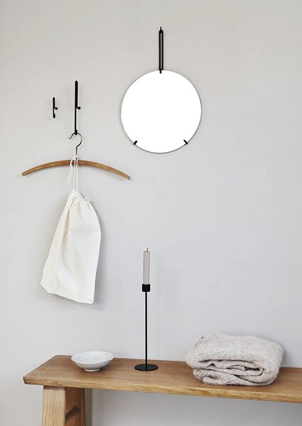 Moebe Nástěnný kovový háček Wall Hook Black - Large MB119
