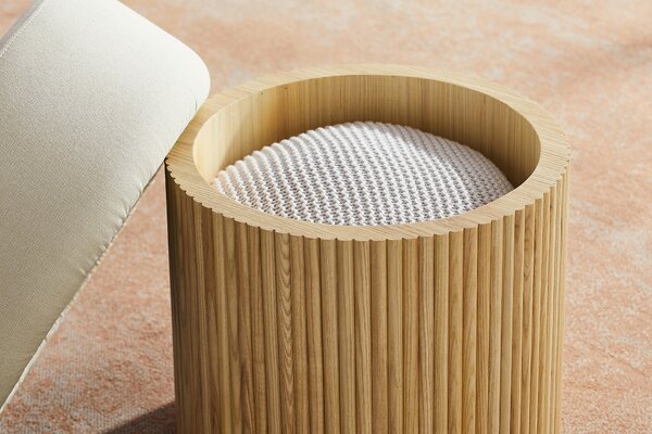 TABURET, textil, kompozitní dřevo, 50/43/50 cm Livetastic - Online Only lavice, Online Only
