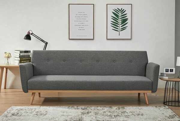 ROZKLÁDACÍ POHOVKA, textil, šedá Livetastic - Rozkládací pohovky, Online Only