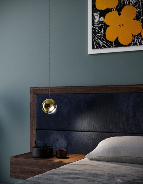 Lodes Designové závěsné LED svítidlo SPIDER, 11W, ø 12 cm, CRI90 Barva: Černá, Teplota světla: 2700K - teplá bílá