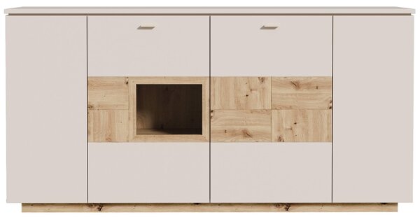 Komoda Forte Louoto LTOV241-M946 1995x101x42cm barva dub artisan/ písková 3*karton (vystavený ku