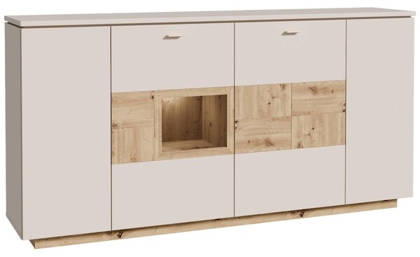 Komoda Forte Louoto LTOV241-M946 1995x101x42cm barva dub artisan/ písková 3*karton (vystavený ku