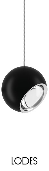 Lodes Designové závěsné LED svítidlo SPIDER, 11W, ø 12 cm, CRI90 Barva: Černá, Teplota světla: 2700K - teplá bílá