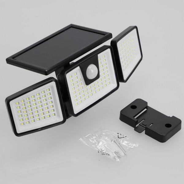 Solární LED reflektor, studená bílá, IP44