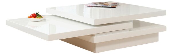 KONFERENČNÍ STOLEK, vysoce lesklá bílá, kompozitní dřevo, 120/80/30 cm Livetastic - Konferenční stolky, Online Only