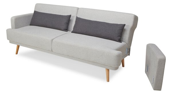 TŘÍMÍSTNÁ POHOVKA, textil, světle šedá Livetastic - Pohovky, Online Only