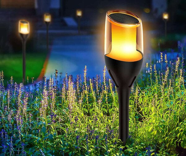 LED solární zápichové svítidlo 60 cm, IP44, 1600 K
