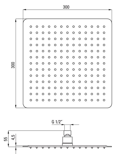 Deante Deante, podomítková termostatická sprchová sestava + BOX, černá, BXYZNECT
