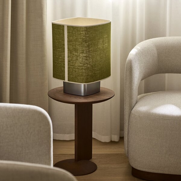 Stolní lampa MARKET SET, Dolce, Zelená, Obývací pokoj, Tkanina / Textil, Design