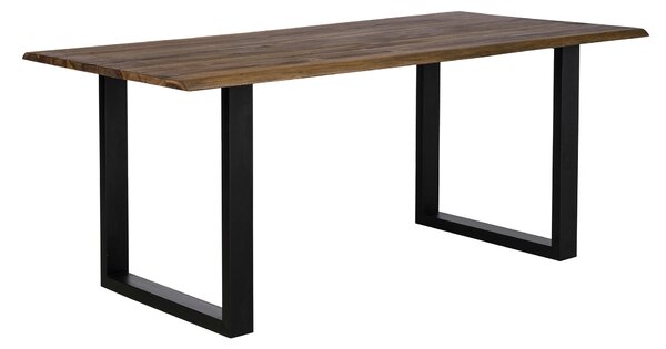 JÍDELNÍ STŮL, akácie, černá, barvy vlašských ořechů, 140/80/75 cm MID.YOU - Jídelní stoly, Online Only