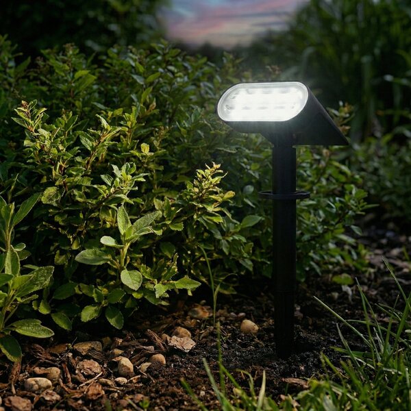 LED solární zápichové svítidlo, neutrální bílá, IP54