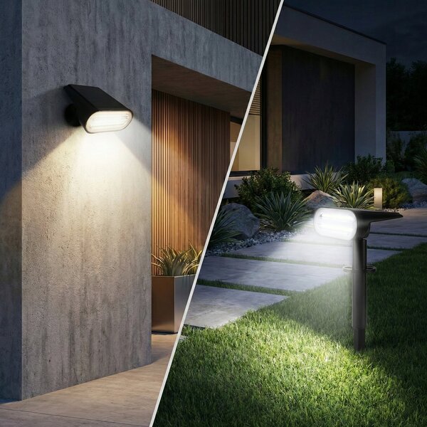 LED solární zápichové svítidlo, neutrální bílá, IP54