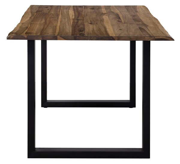 JÍDELNÍ STŮL, akácie, černá, barvy vlašských ořechů, 140/80/75 cm MID.YOU - Jídelní stoly, Online Only